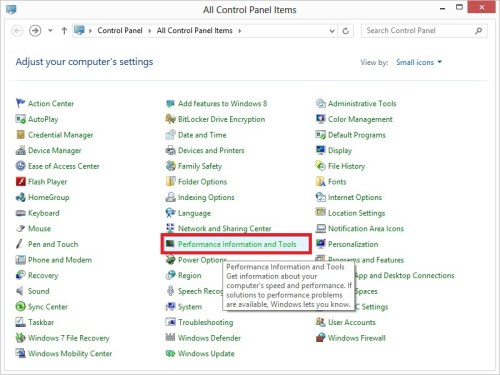 Performance Information and Tools